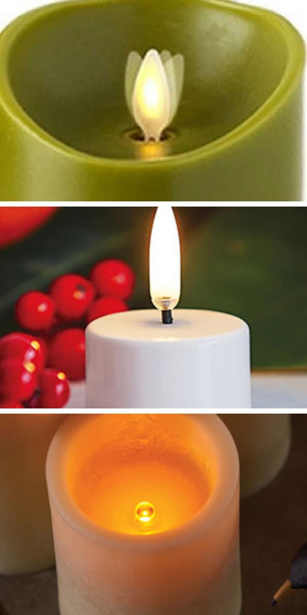 Best flameless candles with different types of faux flames