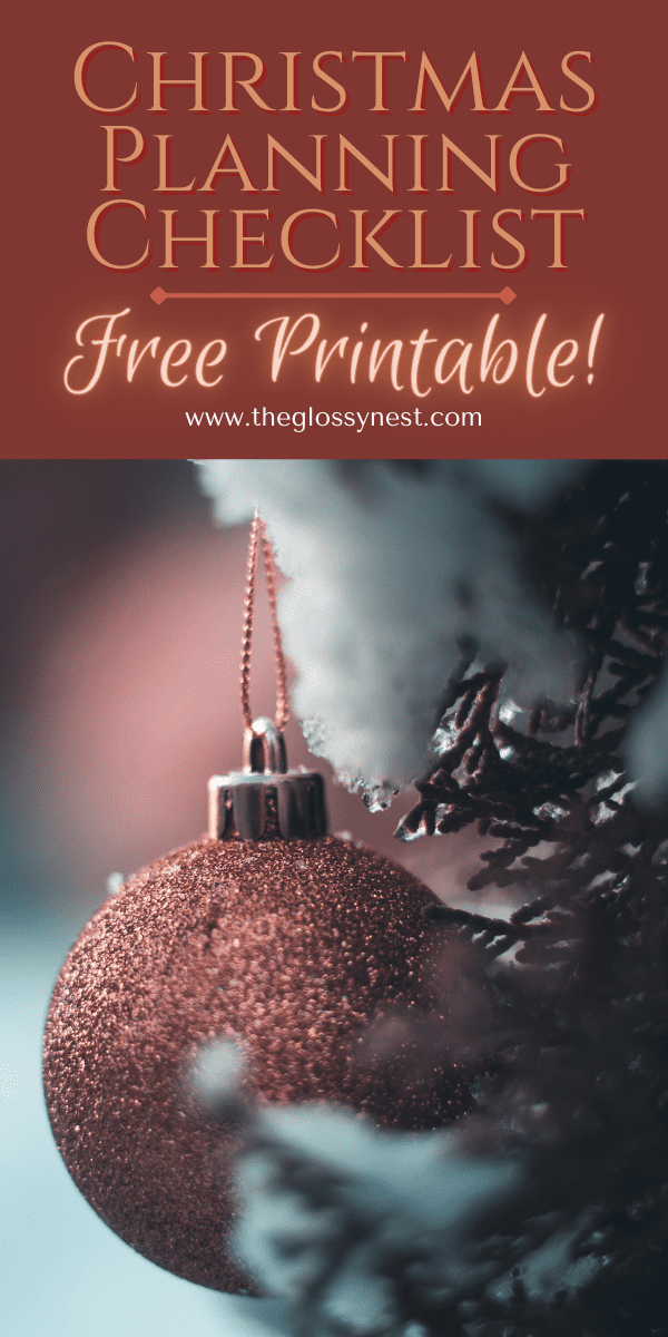 {Free Printable!} A Christmas Planning Checklist For This Year