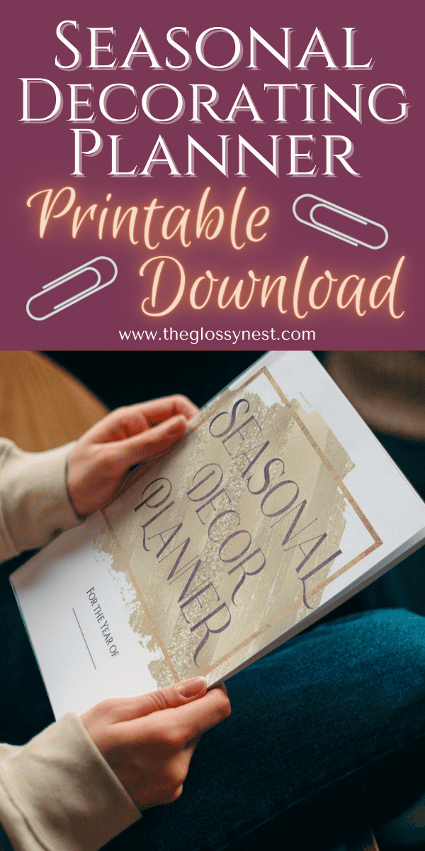 Seasonal Decorating Calendar & Planner Printable