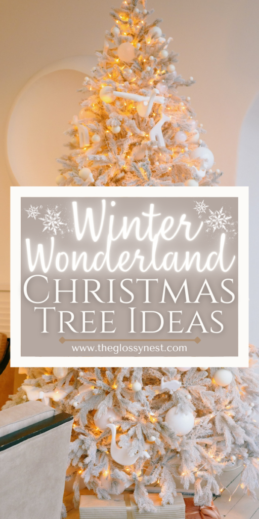 all white Christmas tree
