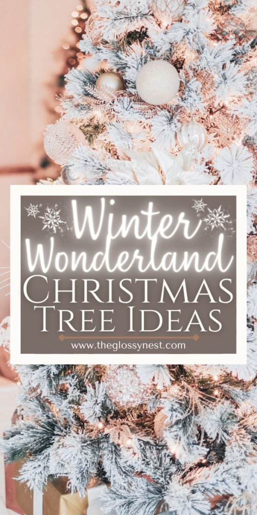 flocked Christmas tree