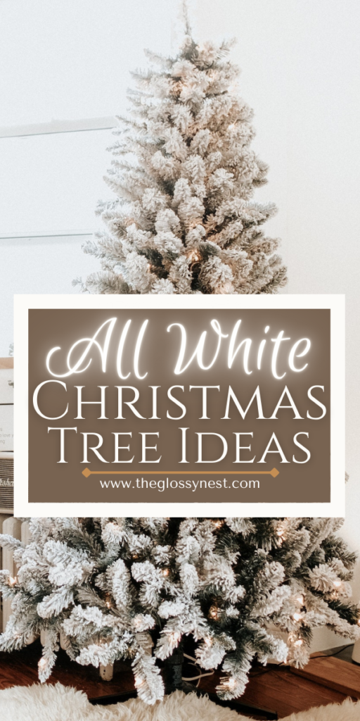 flocked Christmas tree