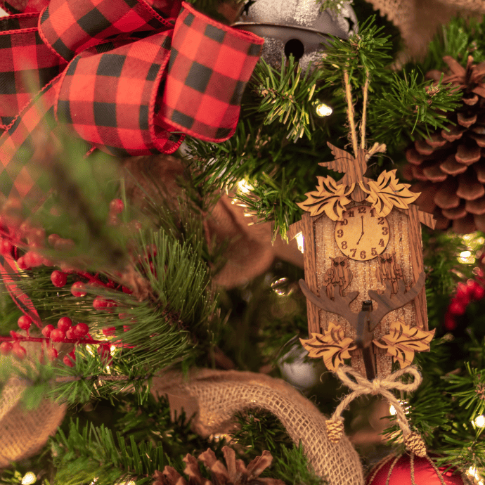 9-Foot Long Rustic Matte White Wood Bead Garland Christmas Tree Decora -  One Holiday Way