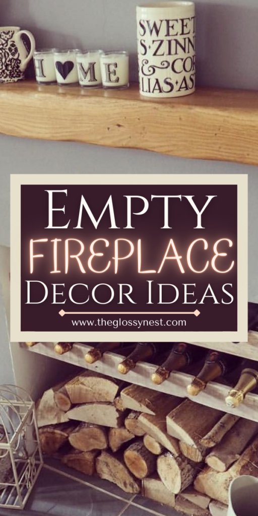 empty fireplace decor ideas