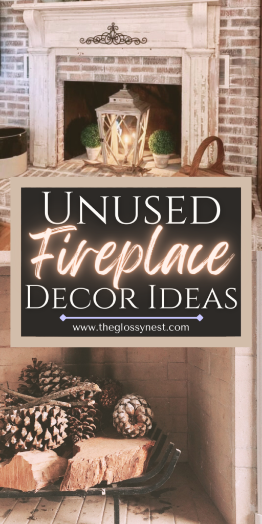 unused fireplace decor ideas