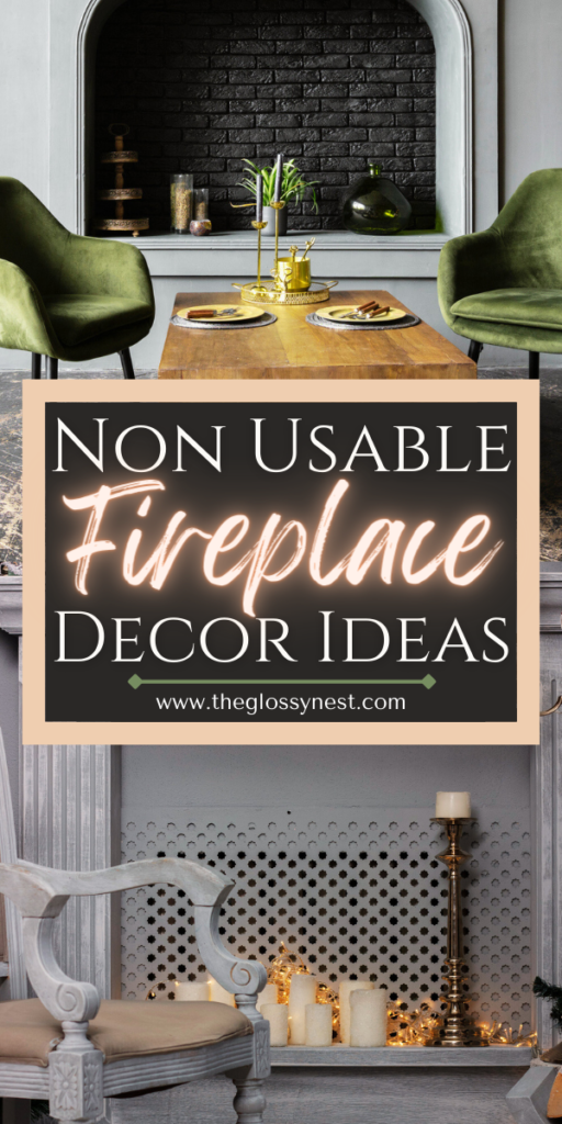 non usable fireplace decor ideas