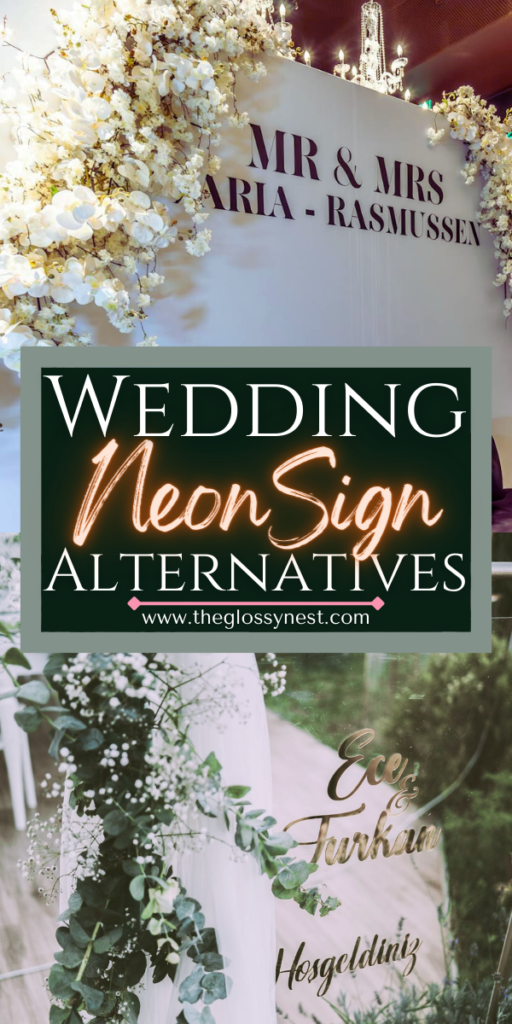 wedding neon sign alternatives