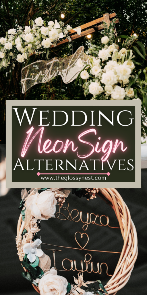 wedding neon sign alternatives